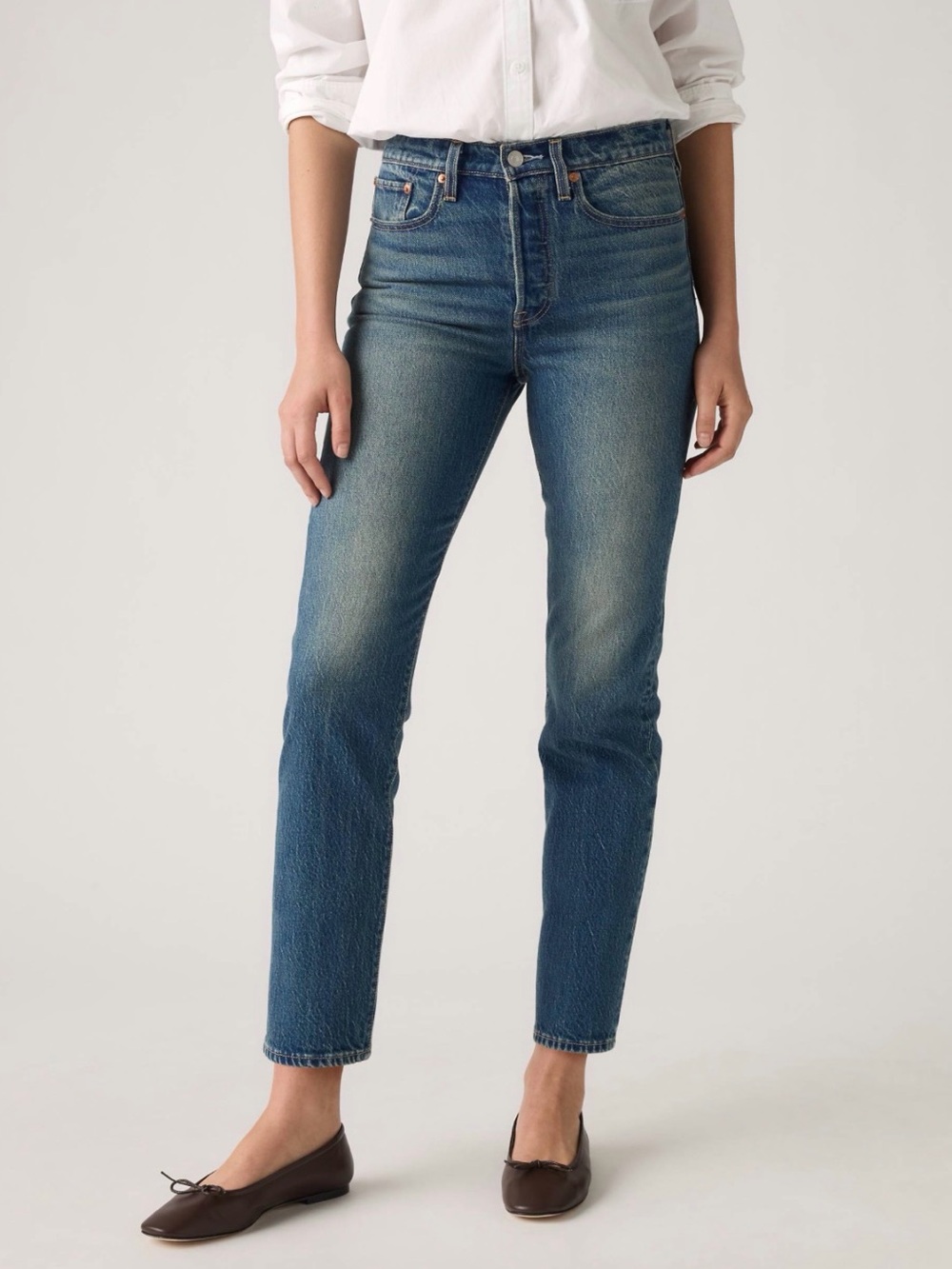 🆕Levi's Premium - Wedgie Mid-Rise Ankle Straight Jeans